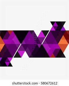 Vector triangles abstract background