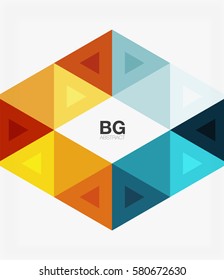 Vector triangles abstract background