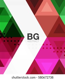 Vector triangles abstract background