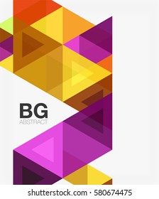 Plano de fundo abstrato dos triângulos vetoriais