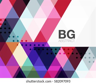 Vector triangles abstract background