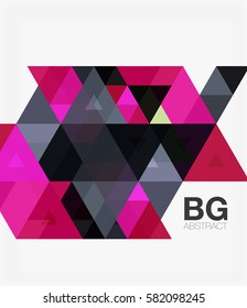 Vector triangles abstract background