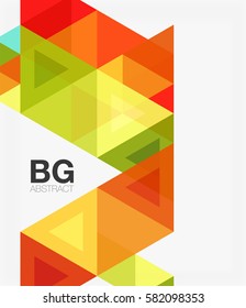 Vector triangles abstract background