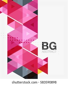 Vector triangles abstract background