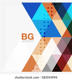 Vector triangles abstract background