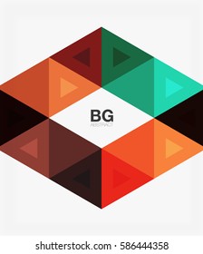 Vector triangles abstract background