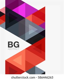 Vector triangles abstract background