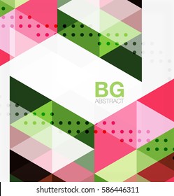 Vector triangles abstract background