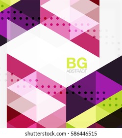 Vector triangles abstract background