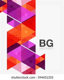Vector triangles abstract background