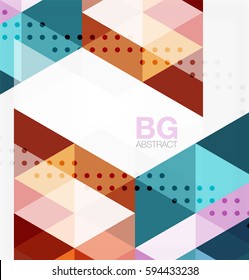 Plano de fundo abstrato dos triângulos vetoriais