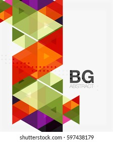 Vector triangles abstract background