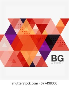 Vector triangles abstract background