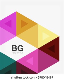 Vector triangles abstract background