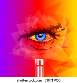 Vector triangles eye