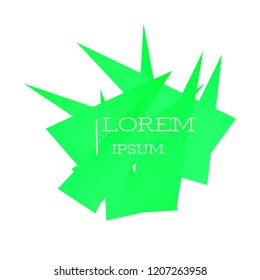 Vector triangles gradient set frame for text. Modern Art graphics for hipsters. Dynamic frame stylish geometric colorful kitch. Element for design business cards, invitations, flyers and brochures.