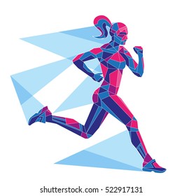 Vector triangles, lines, runner