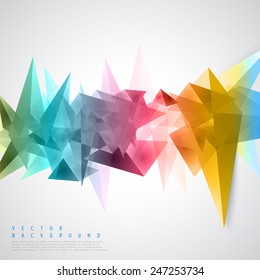 Vector Triangles pattern background. Abstract illustration with for your text