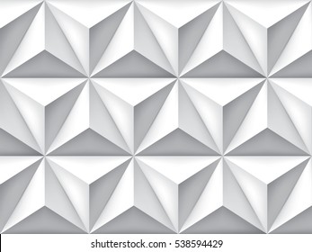 Vector triangles retro background, mesh gradient, geometric wallpaper, gray pattern