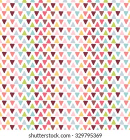 Vector triangles seamless patterns