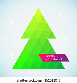 Vector triangles xmas tree 
