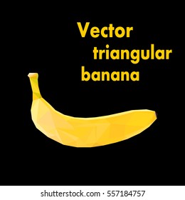 Vector triangular banana.