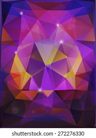 Vector triangular illustration. Abstract background, polygonal shapes