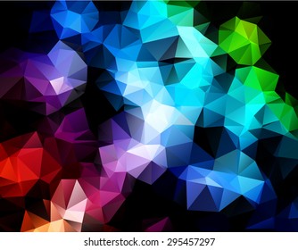 Vector triangulated abstract background | Space