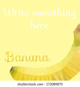 vector triangulated banana background