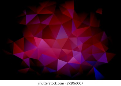 Vector triangulated pink, purple background