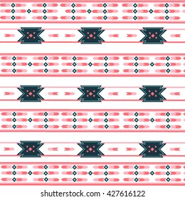 Vector tribal Aztec  patterns. Ethnic navajo borders. Boho folk and Navajo frames design. Geometric background