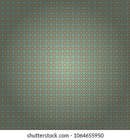 Vector tribal design in blue, brown and orange colors. Hand drawn seamless pattern. For textile, wallpaper, wrapping paper. Ethnic theme. Zigzag and stripe line, rhombus and tiles.