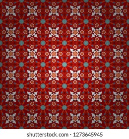 Vector tribal design in white, red and magenta colors. Ethnic theme. Hand drawn seamless pattern. For textile, wallpaper, wrapping paper. Zigzag and stripe line, rhombus and tiles.