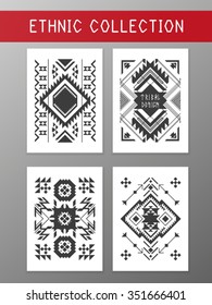Vector Tribal elements, ethnic collection, tribal art, tribal design isolated on white background. 