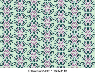 Vector Tribal geometric pattern background. Bright colors