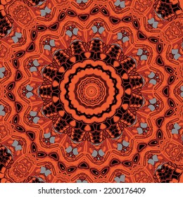 Vector Tribal indian vintage ethnic seamless design. Festive colorful mandala pattern