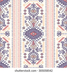 Vector Tribal Mexican vintage ethnic seamless pattern