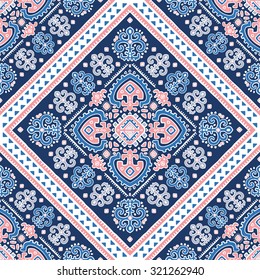 Vector Tribal Mexican vintage ethnic seamless pattern