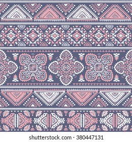 Vector Tribal Mexican vintage ethnic seamless pattern