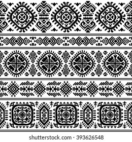 Vector Tribal Mexican vintage ethnic seamless pattern