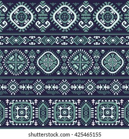 Vector Tribal Mexican vintage ethnic seamless pattern