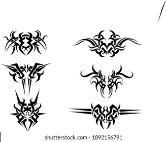 vector of tribal ornaments perfect for tatto designs