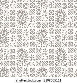 Vector tribal paisley pattern design