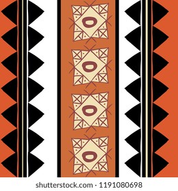 Vector tribal pattern with colorful hand drawn ethnic handmade. Good for your textile fashion wrapping and print.