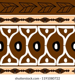 Vector tribal pattern with ethnic drawing bohemian symbol. Good for your textile fashion wrapping and print.