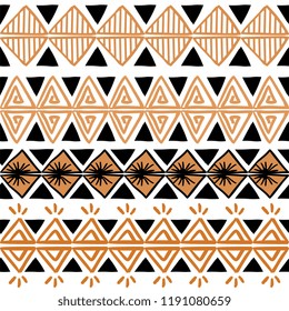 Vector tribal pattern with pastel colors african ethnic background. Good for your textile fashion wrapping and print.