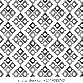 vector tribal seamless ьonochrome geometric pattern. ethnic vector texture. traditional ornament