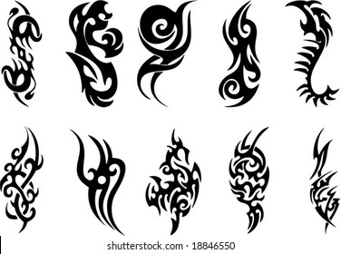 Vector Tribal Tattoo Stock Vector (Royalty Free) 18846550 | Shutterstock