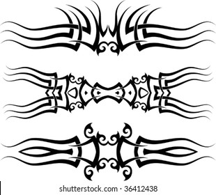 Vector Tribal  tattoo Arm Band Set