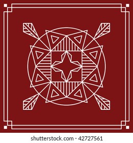Vector Tribal tattoo set Sun, Flame Designs